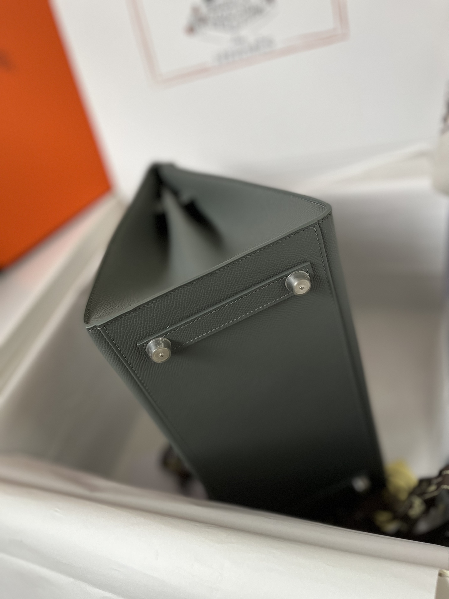 에르메스 버킨백30 그레이그린 은장 앱송